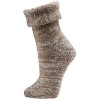 Wowerat Socken 1 Paar THERMO-Wollsocken, mit Umschlag, für Damen & Herren