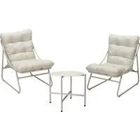 Gartenlounge-Set Lounge-Set LYON beige Gartenset Loungemöbel Gartenmöbel