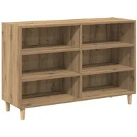 vidaXL Fächerschrank Sideboard Artisan-Eiche 103,5x35x70 cm Holzwerkstoff (1-St)