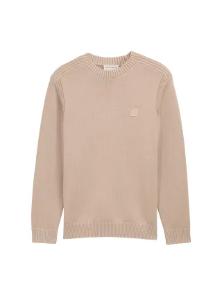 Tom Tailor - Strickpullover im Washed-Look aus Baumwolle light cashmere - Gr. - M