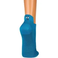 FussFreunde Sneakersocken 3 Paar Unisex Sneakers Socken mit Smiley Fersen-Stick Damen & Herren (3 Paar) mit Spezial-Piqué-Netzstrick