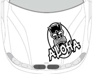 Autoaufkleber für die Motorhaube "ALOHA"