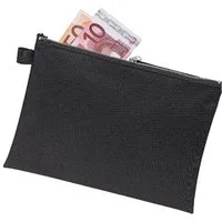 VELOFLEX Geldbörse Banktasche 2725000 DIN A5 Reißv Textil schwarz