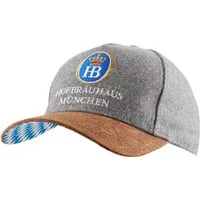 Hofbräuhaus München Baseball Cap, Filzcap "Tracht" geeignet zur Lederhose getragen zu werden
