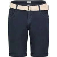 Stitch & Soul Bermudas Damen Short Bermuda kurze Hose Sommer Chino Stoff Hose mit Gürtel