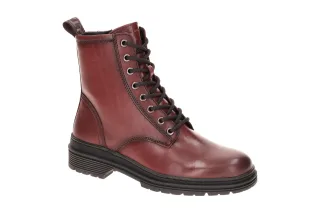Tamaris 1-25230-41 500 Damen Stiefeletten rot bequem Lace Up Boots