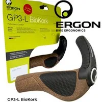 Ergon Fahrradlenker Ergon GP3-L BioKork City Ebike Ergo komfort Fahrrad Griffe Hörnchen