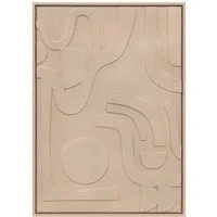 Atmosphera Créateur d'intérieur Wanddekoobjekt 3D-Bild mit Rahmen AZRA, 50 x 70 cm (1 Stk., Deko-Objekt)