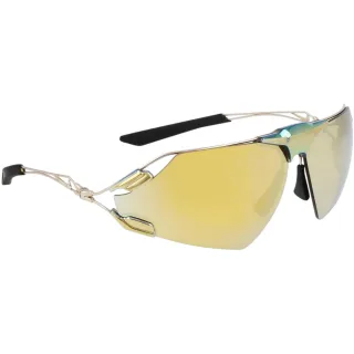 Nike - "Zeus" Sonnenbrille für Herren, Sport, Wrap Around (Gold)