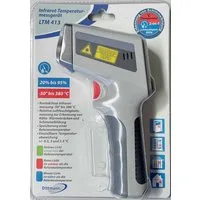 Dittmann Health Infrarot-Thermometer -50° bis 380°C Laser Temperaturmessgerät digitales Pyrometer, IR-Temperaturscanner, 2-in-1 Funktion: Temperaturmessung + Luftfeuchtigkeitskontrolle