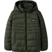 Name It Kurzjacke Kapuzen-Outdoorjacke mit Reißverschlusstaschen NKMMARBLE JACKET PB NOOS