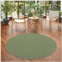 Snapstyle Veloursteppich Schlingen Teppich Alma Meliert Rund, Rund, Höhe: 8 mm