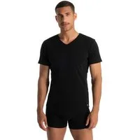 Bruno Banani V-Shirt FINE RIB Feinripp, Kurzarm, V-Neck, Cotton-Mix