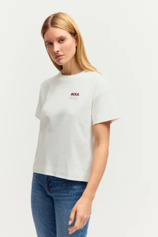 THE FASHION PEOPLE - Heavy T-Shirt print Mindset WARM WHITE PRIN - Gr. - XS