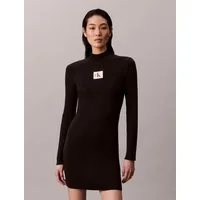 Calvin Klein Jeans Strickkleid LS T NECK MINI DRESS Mit Rundhalsausschnitt, figurbetont