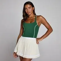 MP Damen Tempo Contrast Strappy Racerback Top - Renngrün - S