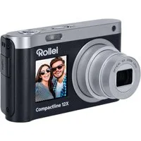 Rollei Compactline 12x Kompaktkamera (Kompaktkamera mit 12-fach Optik, 4K Video & Dual-Display)