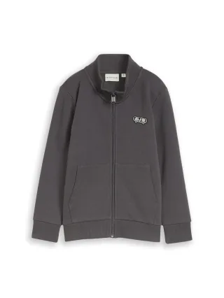 tom tailor kids - College Sweatjacke mit Stehkragen dark urban grey - Gr. - 110