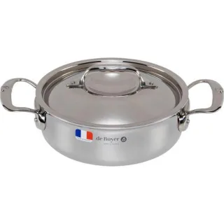 De Buyer Affinity Bratentopf niederer mit Deckel 20 cm