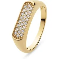 CHRIST Silberring CHRIST Damen-Ring 925er Silber, recycelt 25 Zirkon, Zirkon