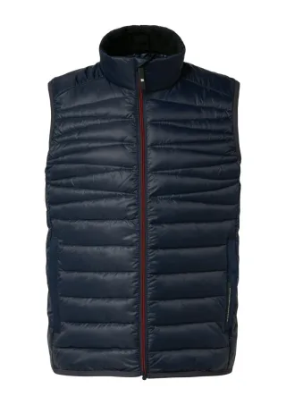 s.Oliver Red Label - Wärmende Steppweste mit Stehkragen blau - Gr. - S