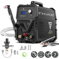 STAHLWERK Plasmaschneidegerät Plasmaschneider CUT 50 P mit 15 - 45 A und Schneidleistung bis 15 mm, Packung, 1-tlg., Einzelgerät, bis 14 mm Schneidleistung