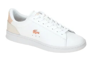 Lacoste Damen Sneaker Carnaby Set 48SFA0016 White/Lt Pink Echtleder Textil In...