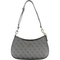 GUESS JEANS Umhängetasche, Elegante Damenhandtasche Schwarz - Vielseitig & Stilvoll mit Logo