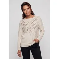 Olsen Sweatshirt mit Placement Print und Rundhalsausschnitt