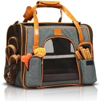 Tierhood Tiertransporttasche Faltbare Hundetasche – kleiner Hund & Katze – leichte Katzentasche