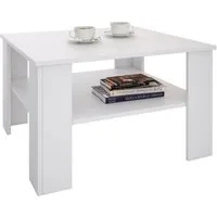 CARO-Möbel Couchtisch FELICE, Couchtisch Wohnzimmer Beistell 68 x 68 cm Sofa mit Ablage in versch. F