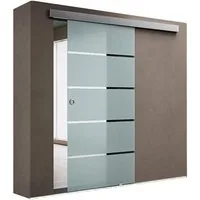 doporro Glasschiebetür komplettset Zimmertür glas Innentür H:205/215cm ESG 8mm Amalfi11