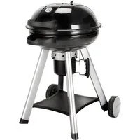 TAINO Holzkohlegrill, Kann mühelos auf- und zugeklappt werden, mit Warmhalterost