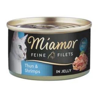 Miamor Feine Filets in Jelly Thunfisch und Shrimps 48x100 g