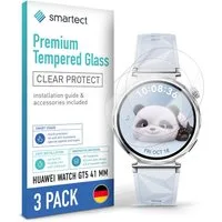 smartect Displayschutzglas Schutzglas Panzerfolie Klar für Huawei Watch GT5 41 mm, Set, 3 Stück, Schutzfolie Glasschutz Bildschirm