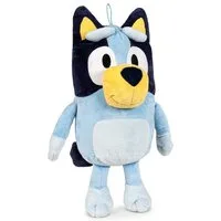 Play by Play Kuscheltier Bluey und Bingo Kuscheltier blau Figur Bluey Plüsch 35 cm Plüsch (Set, 1-St., Geschenk-Set), eine kuschelweiche Figure mit verstecktem Reißverschlussfach hinten
