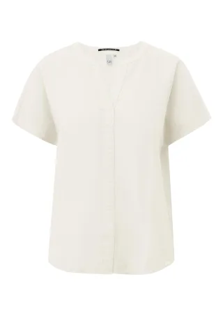 qs - Bluse creme - Gr. - 42