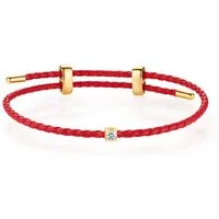Sternvoll Armband Armband 750er Gold 0,1 ct Diamantarmband verstellbar Geschenkidee