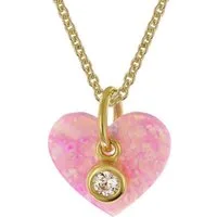 trendor Kette mit Anhänger Kinder-Anhänger Gold 333/8K + vergoldete Silberkette