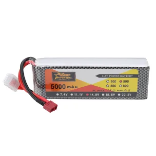 ZOP Power 14.8V 5000mAh 50C 4S LiPo Battery T Plug for RC Car
