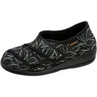 Fischer-Markenschuh Dora Hausschuh zum Schlupfen, Microstretch, Weite H, Kettverschlüsse