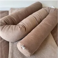 LittleANTunique Nestchenschlange Wickeltischumrandung I Bettschlange Cord taupe I Babybettumrandung