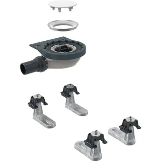 Geberit Rohbauset, zu Geberit Duschfläche Setaplano Sperrwasserhöhe 30 mm d40 4 F., 154020001 154020001