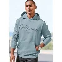 John Devin Hoodie Sweatshirt mit coolem Druck, aufgesetzter Tasche und Kapuze