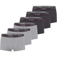 sloggi Retro Boxer 6er Pack men Start (Spar-Set, 6-St) Hipster Short / Pant - Baumwolle - ohne Eingriff - Atmungsaktiv