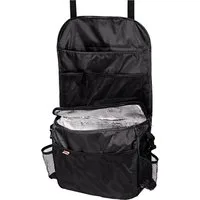 Hama Auto-Rückenlehnentasche Automotive Organizer mit Iso-Fach, Schwarz Auto-Organizer