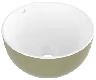 Villeroy & Boch Aufsatzwaschbecken Artis 325x325mm Rund ohne Überlauf Sage Green 438932BCS8