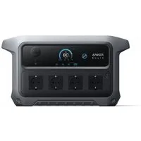 Anker Balkonkraftwerk Stromerzeuger C2000 Gen2 Powerstation, 2048Wh/2400W Solargenerator, 2400 W, (Set, Tragbare Powerstation), 800W Solareingang, 4000W Spitzenleistung, LiFePO4