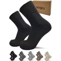 sogzz Diabetikersocken 2 Paar warme Wintersocken aus Premium Schafwolle, Herren Damen Winter (Socken Wolle - Diabetic Winter FX PRO, 2-Paar)