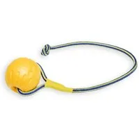 Monkimau Outdoor-Spielzeug Hundespielzeug unzerstörbar - Hunde Spielzeug Ball und Seil unkaputtba, EVA, Packung